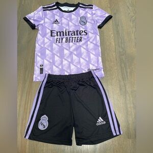 Real Madrid Vini Jr Adidas Youth Soccer Uniform